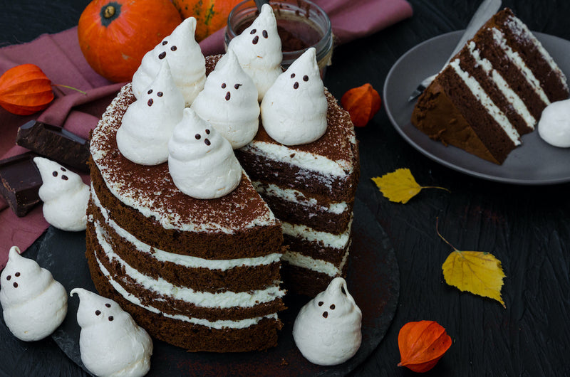 Chocolate Cake - Rich and Foolproof (Meringue Ghosts optional)