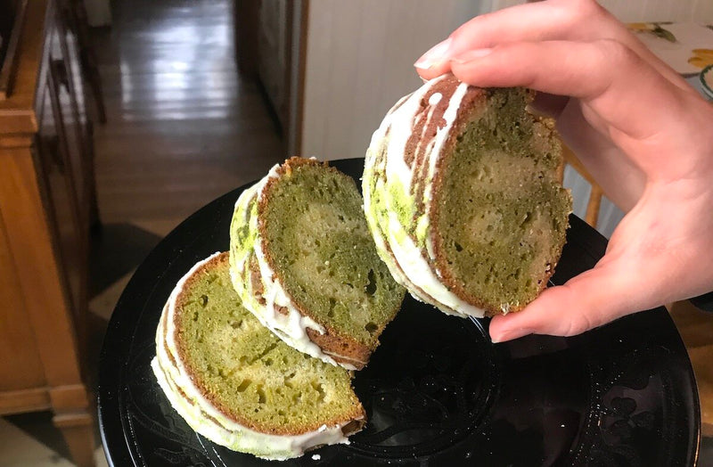 Matcha Vanilla Pound Cake